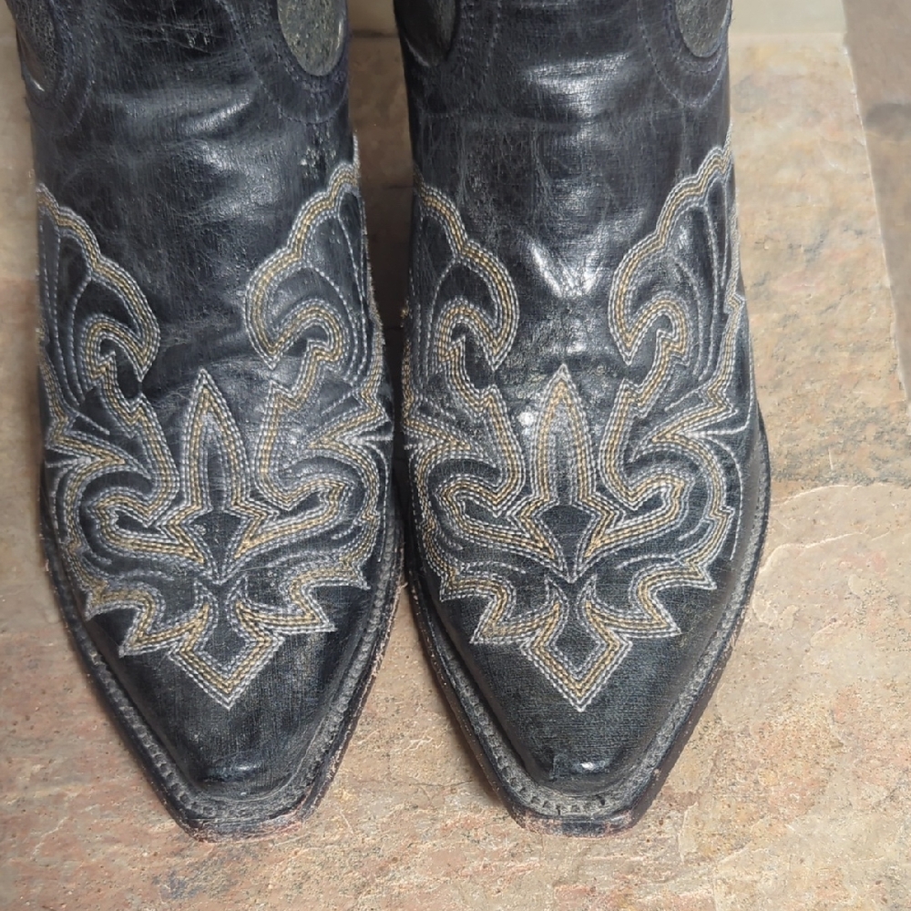Dan Post Western Boots with Detailed Embroidery